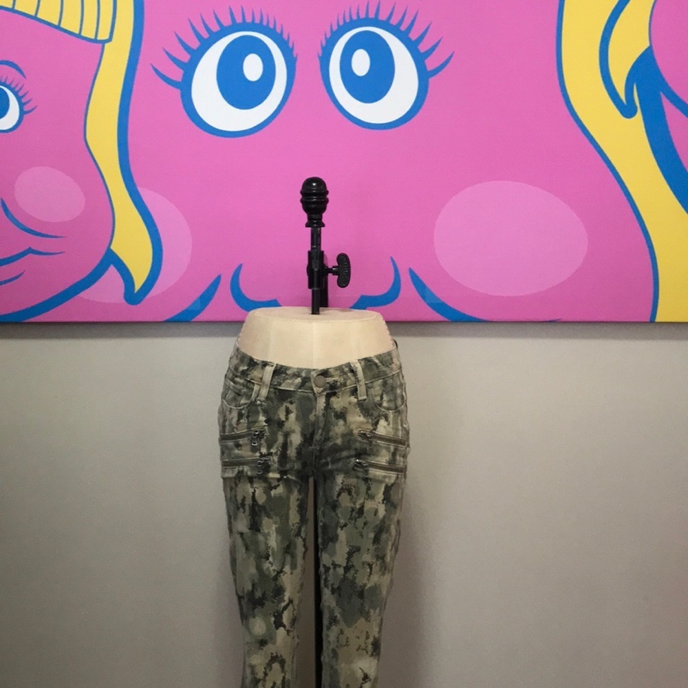 Paige Edgemont Madagascar Safari Green Jeans